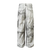 Waste Splashed White Black Jeans